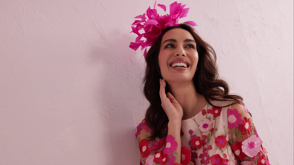 ATLEE Hot Pink Fascinator
