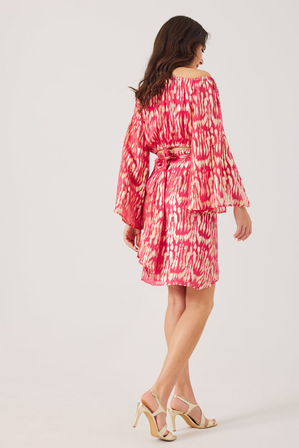 KERRIE -Raspberry One Shoulder Co-ord
