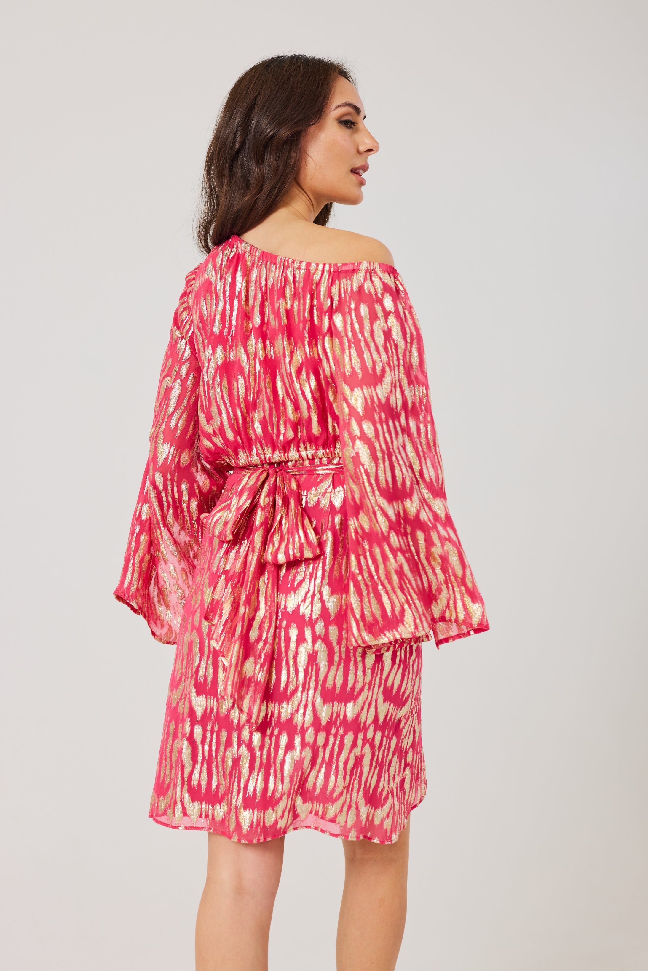 KERRIE -Raspberry One Shoulder Co-ord