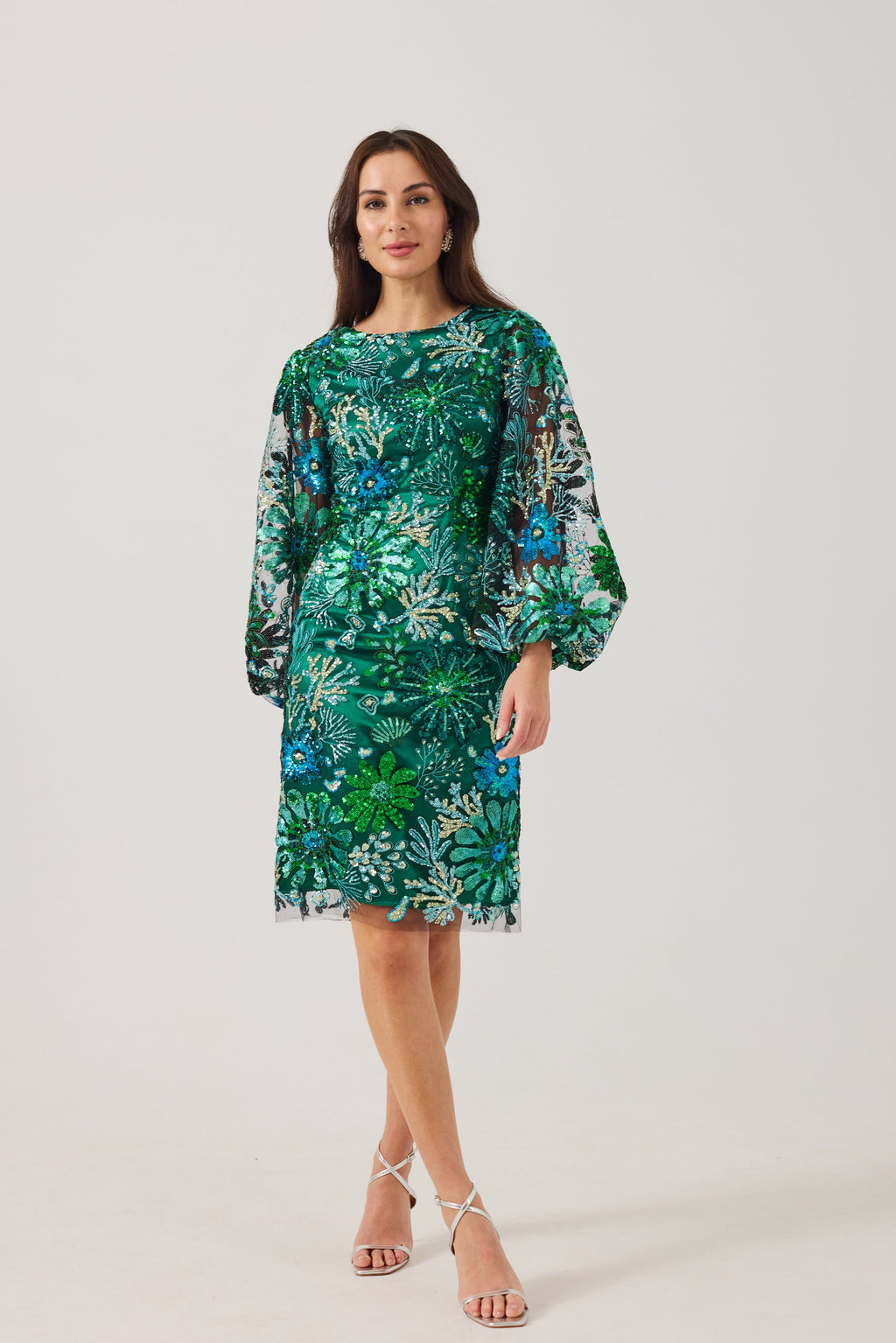 Miranda Emerald Sequin Dress.
