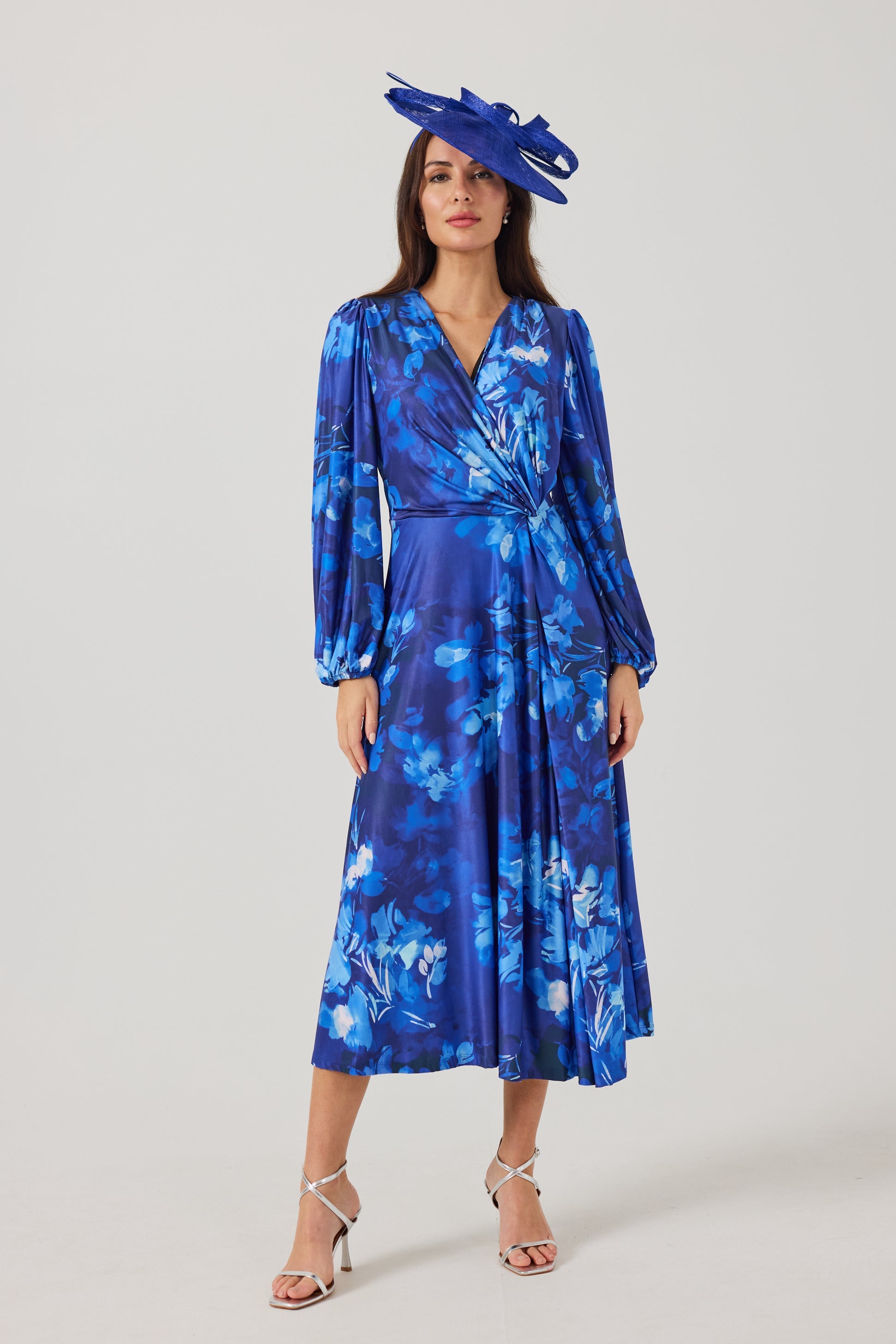 PEACHES Blue Dress Luxe Stretch Jersey