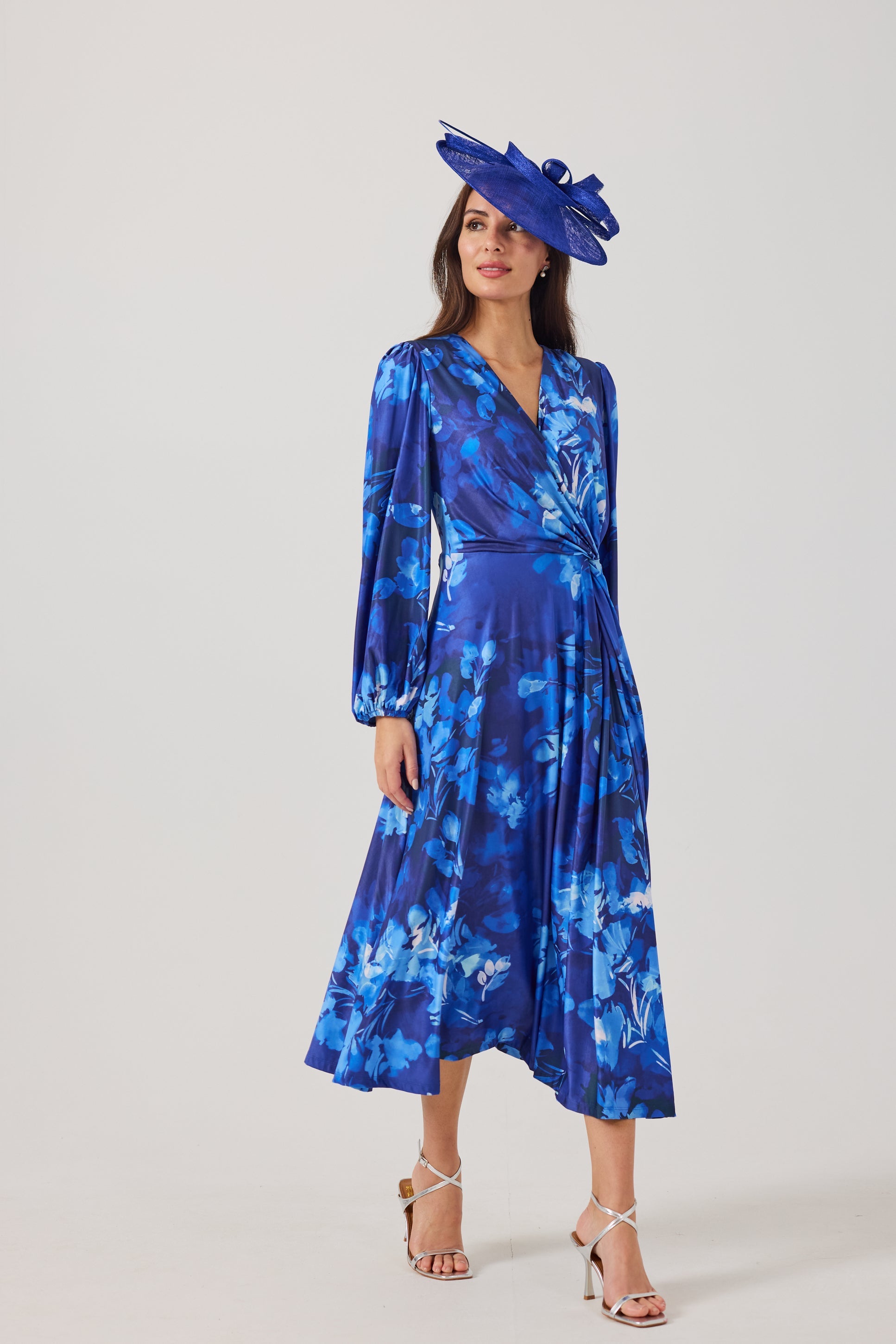 PEACHES Blue Dress Luxe Stretch Jersey