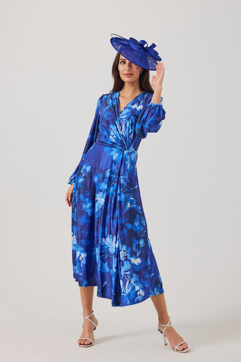 PEACHES Blue Dress Luxe Stretch Jersey