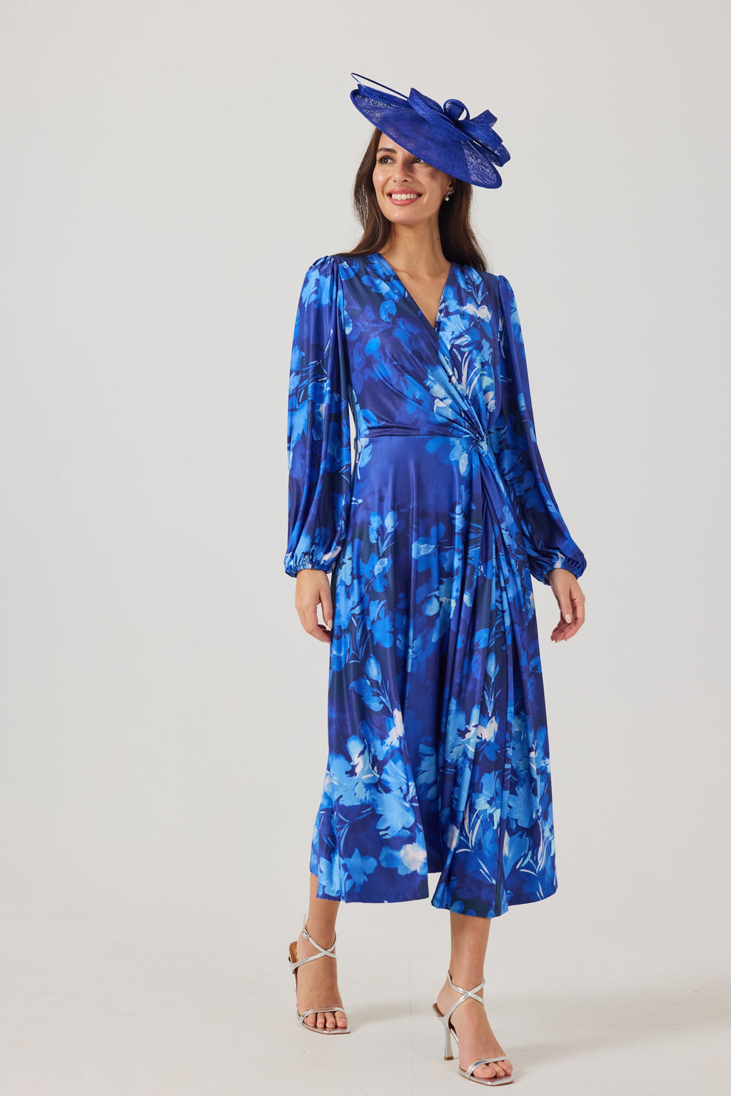 PEACHES Blue Dress Luxe Stretch Jersey