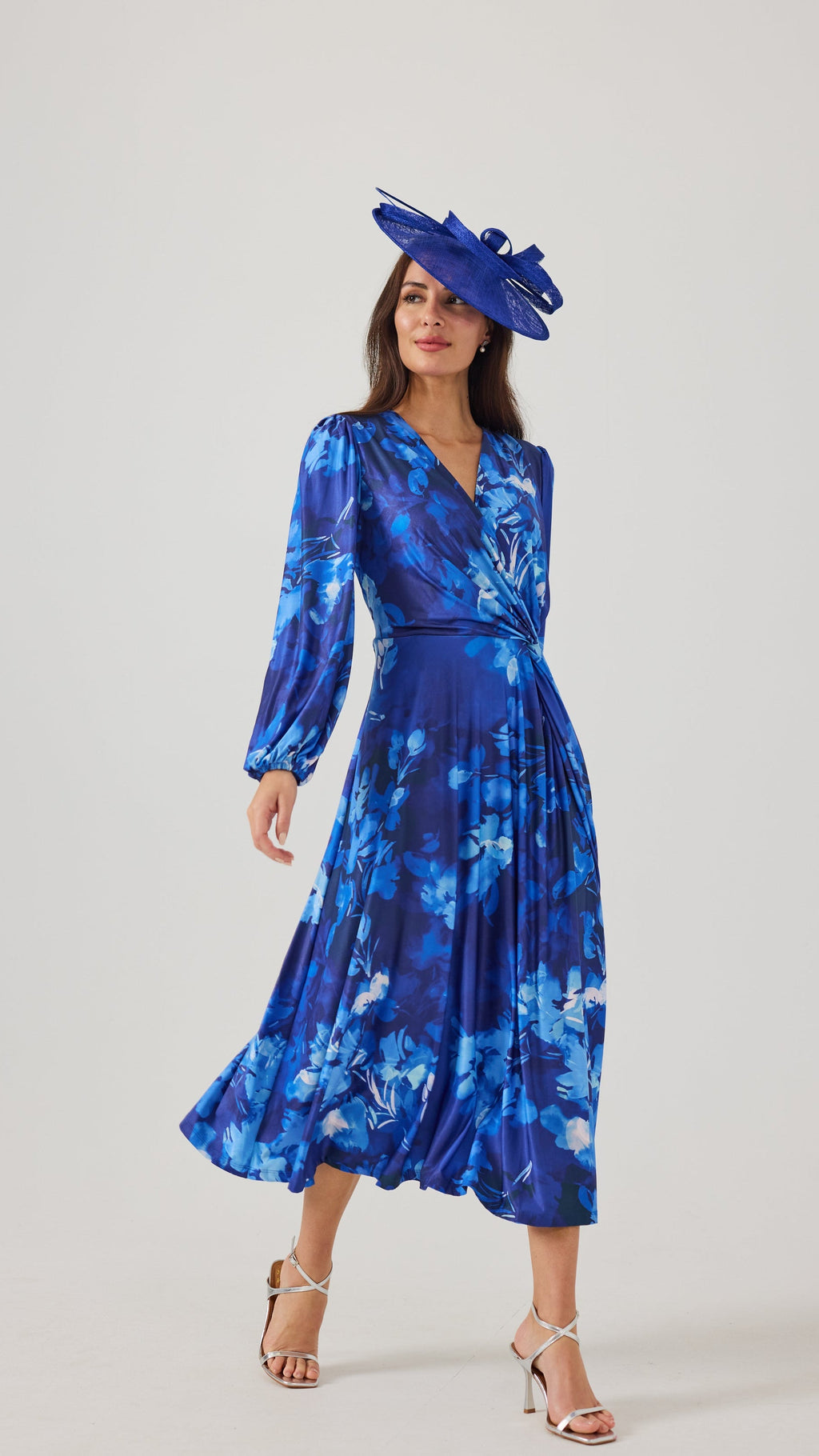 PEACHES Blue Dress Luxe Stretch Jersey