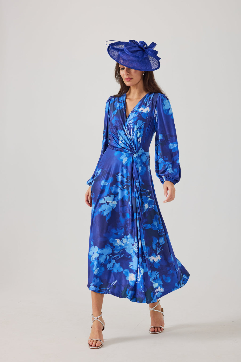 PEACHES Blue Dress Luxe Stretch Jersey