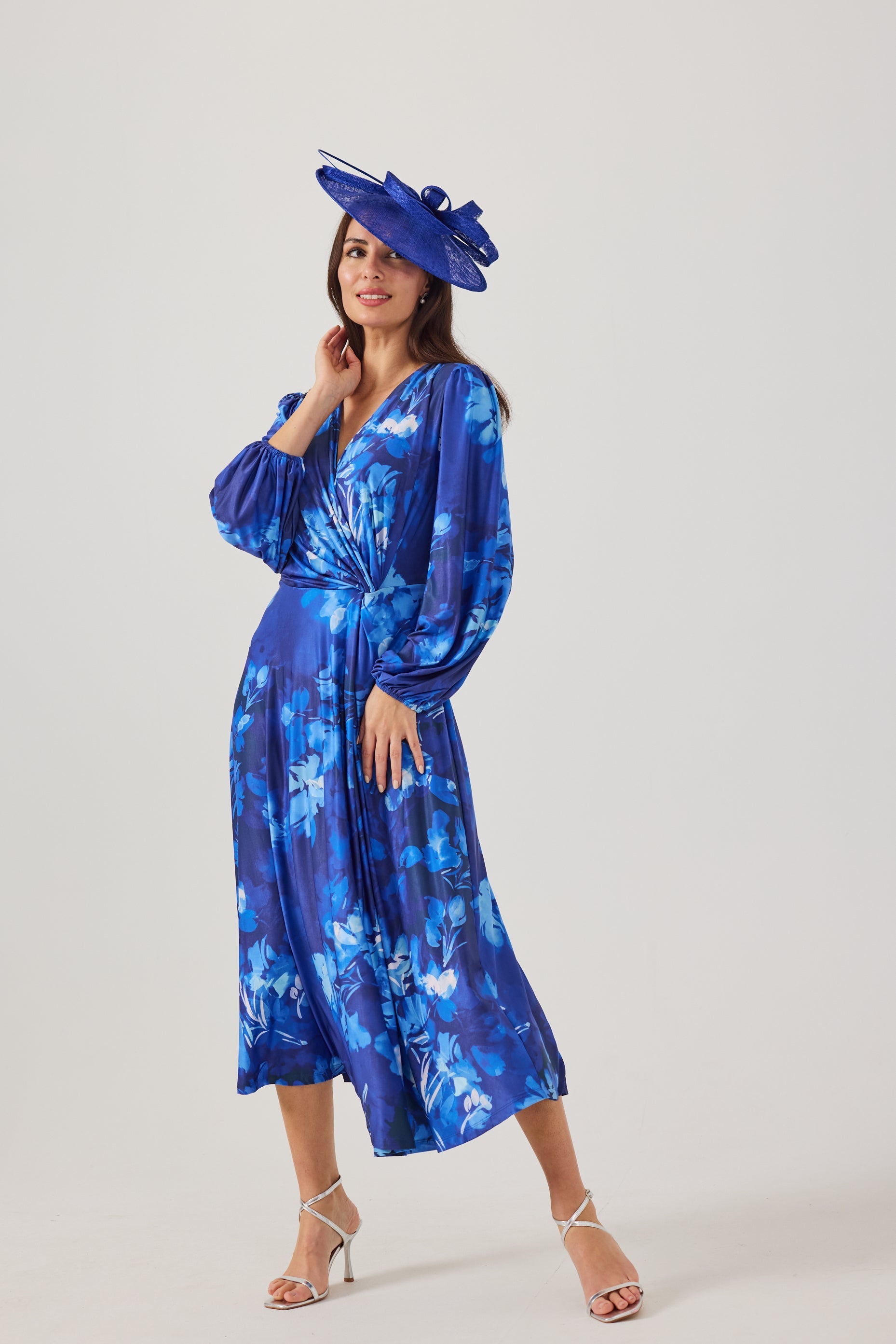 PEACHES Blue Dress Luxe Stretch Jersey