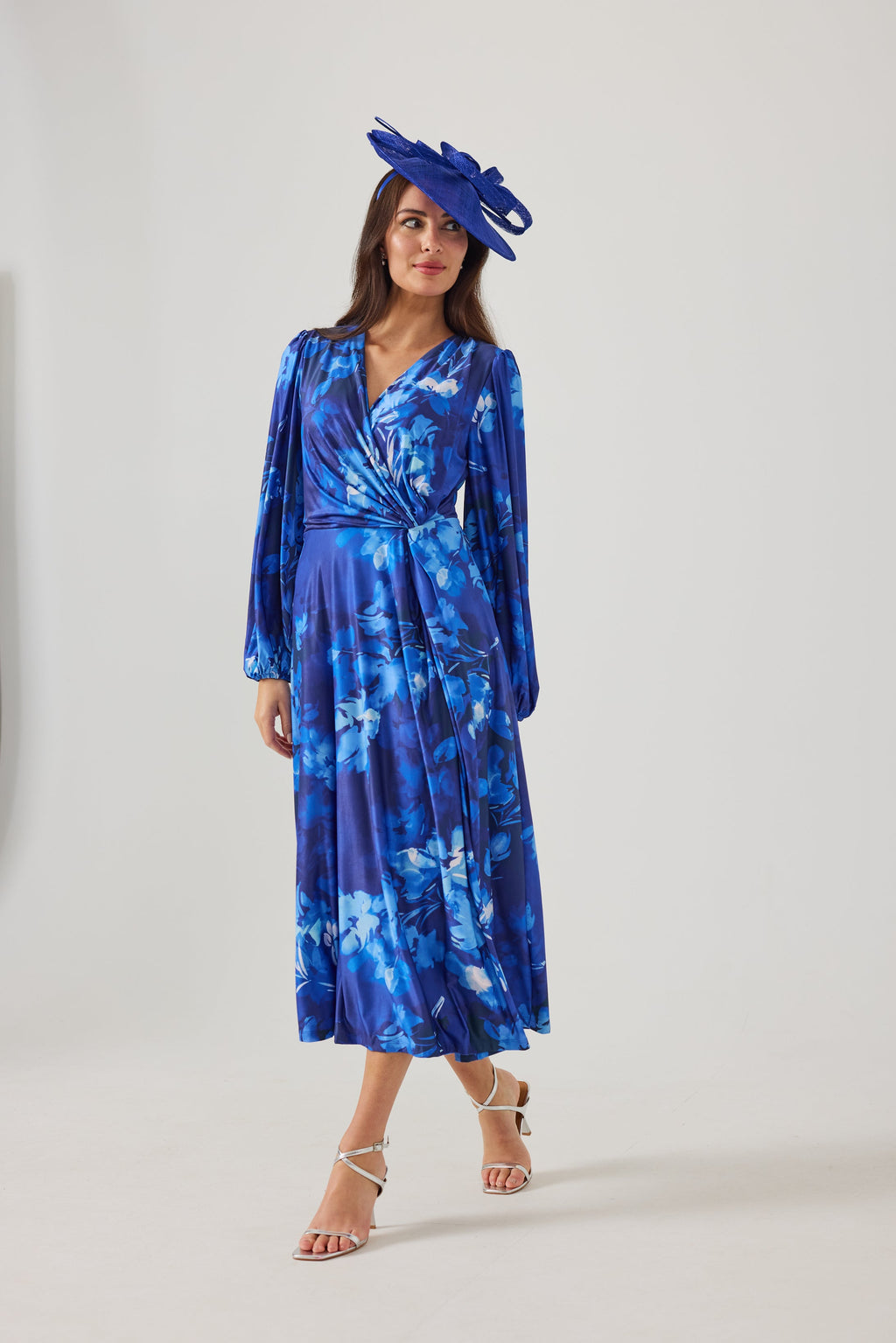 PEACHES Blue Dress Luxe Stretch Jersey