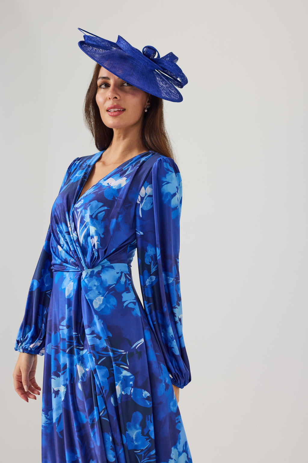 PEACHES Blue Dress Luxe Stretch Jersey