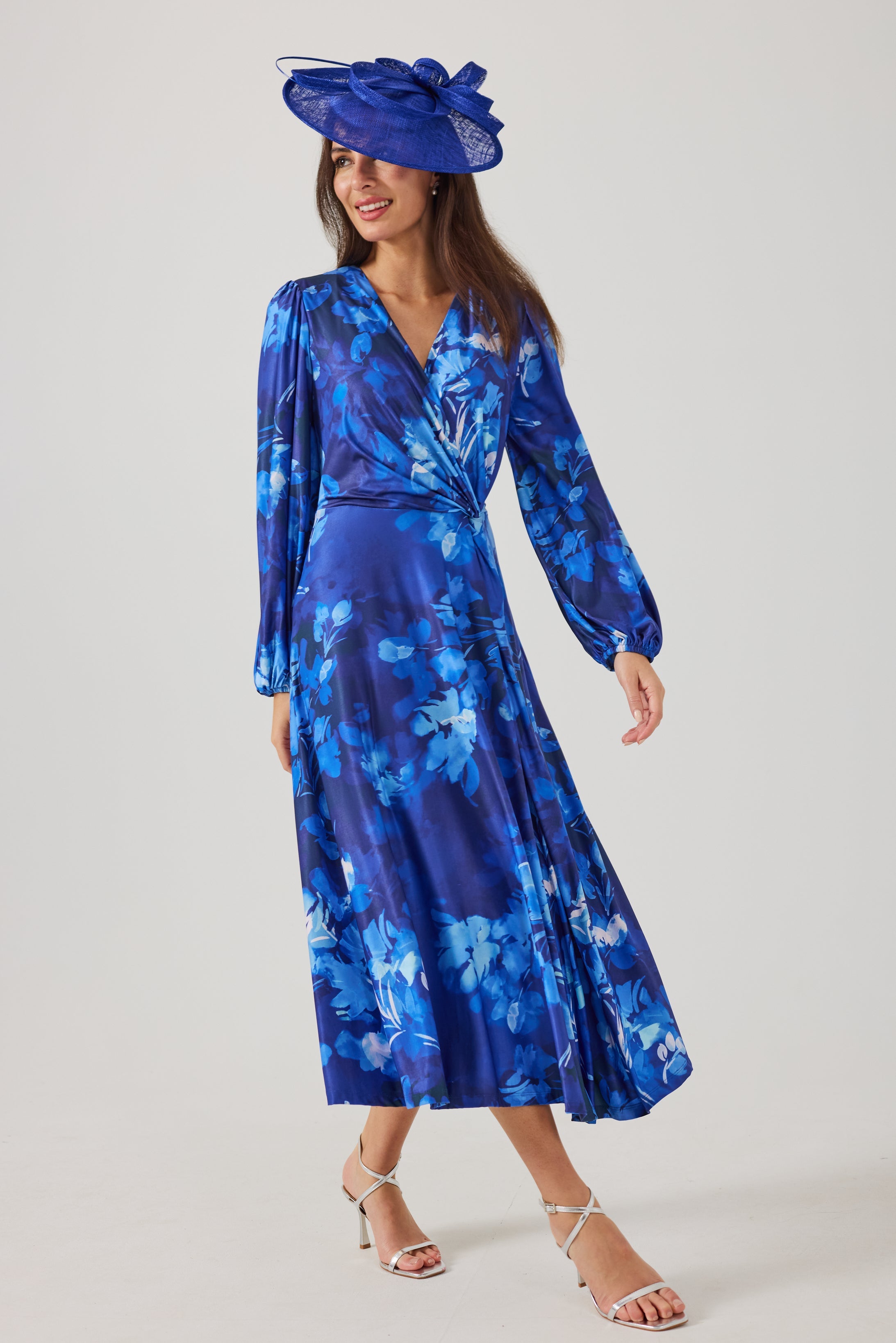 PEACHES Blue Dress Luxe Stretch Jersey