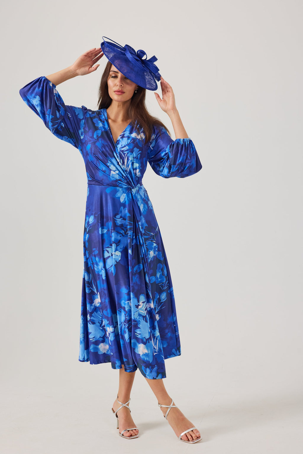 PEACHES Blue Dress Luxe Stretch Jersey