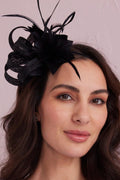 CORDELIA Black Fascinator