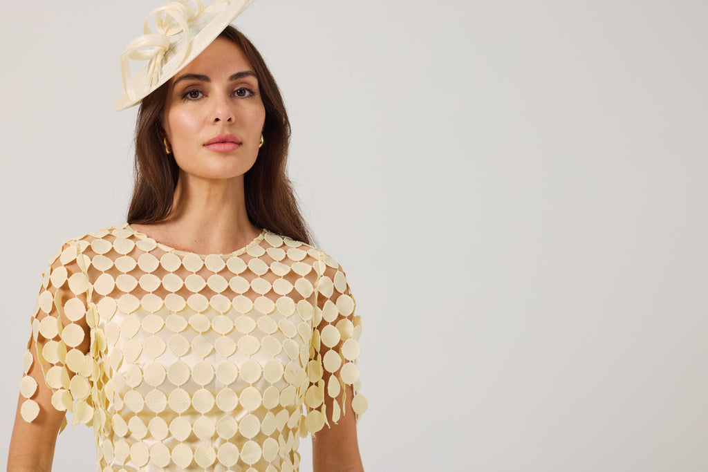 SAMMI Butter Yellow Fringed Dress. .