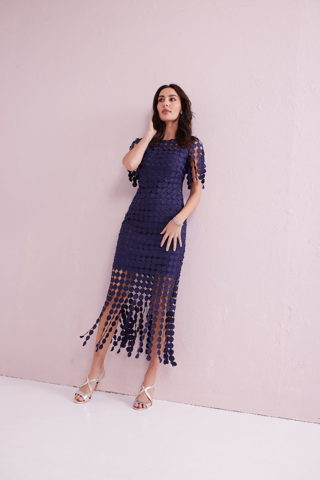 SAMMI Navy Fringed Dress.
