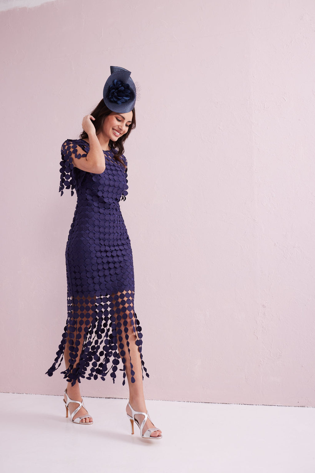 SAMMI Navy Fringed Dress.