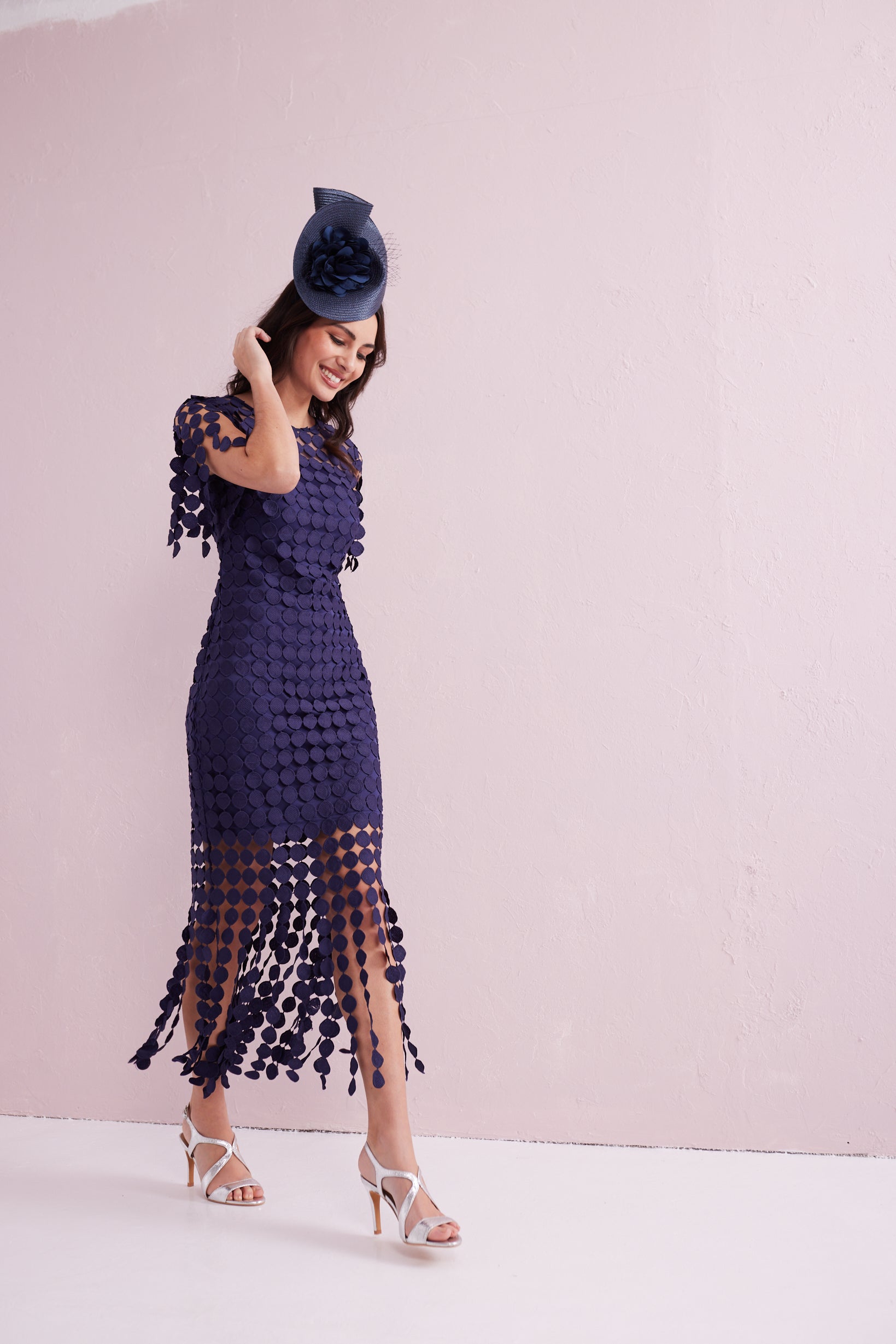 SAMMI Navy Fringed Dress.