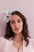 CORDELIA Silver Grey Fascinator